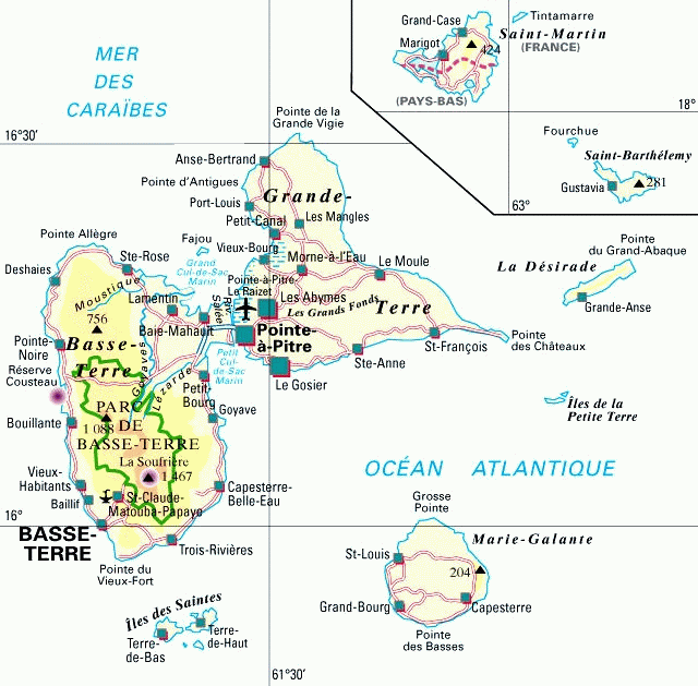 Outremer-Département(histoire)-La Guadeloupe-971-