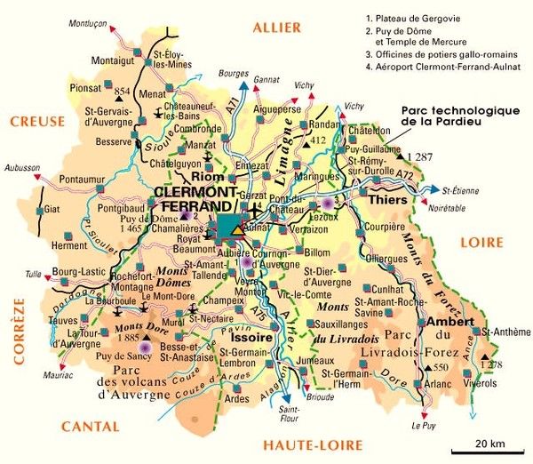 Les départements et leur histoire - Puy-de-Dome-63-