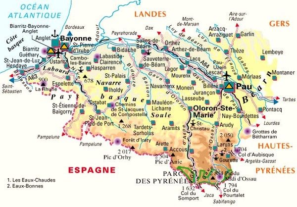 Les départements et leur histoire-Pyrénées Atlantiques-64-