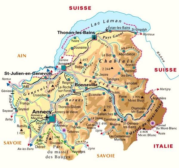 Les départements et leur histoire - Haute Savoie - 74 -
