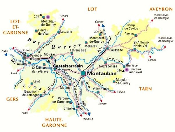 Les départements-(histoire)-Tarn et Garonne -82-