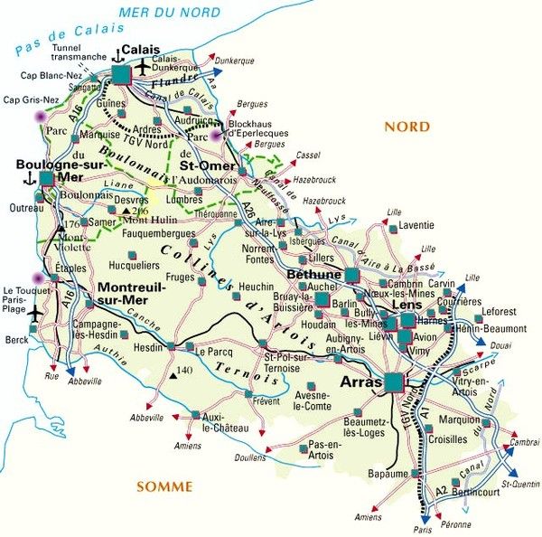 Les départements et leur histoire -pas de Calais- 62