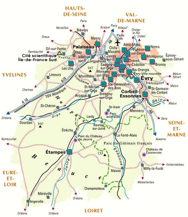Les départements-(histoire)- Essonne - 91 -