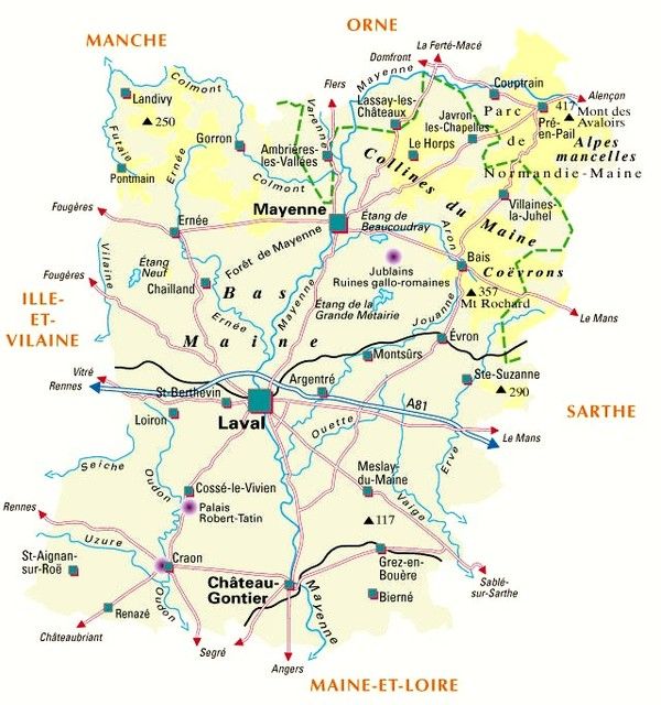 Les départements et leur histoire-Mayenne-53-
