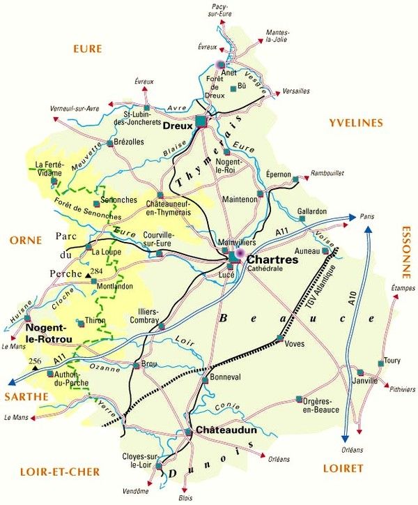 Les départements-(histoire)- Eure-et-Loir-  28 -