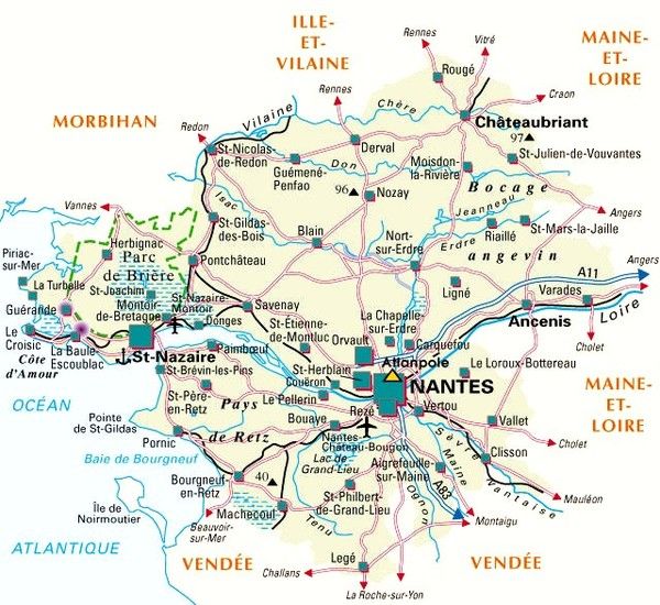 Les départements et leur histoire - Loire atlantique-44-