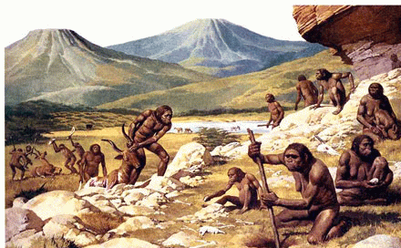 Préhistoire - hominidés - Australopithèques -