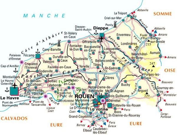Les départements et leur histoire - Seine Maritime - 76 -