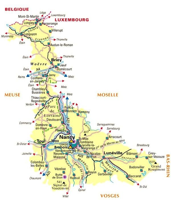 Les départements et leur histoire-Meurthe et Moselle-54-