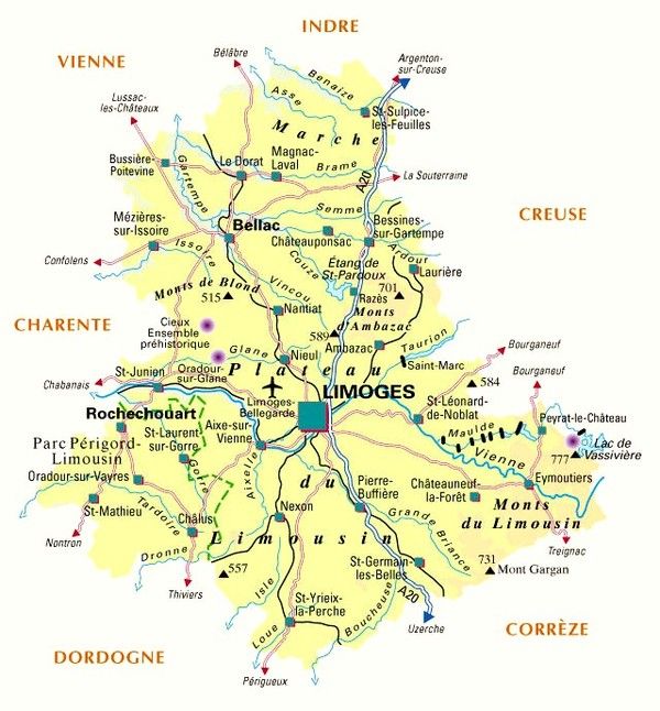 Les départements-(histoire)- Haute Vienne - 87 -